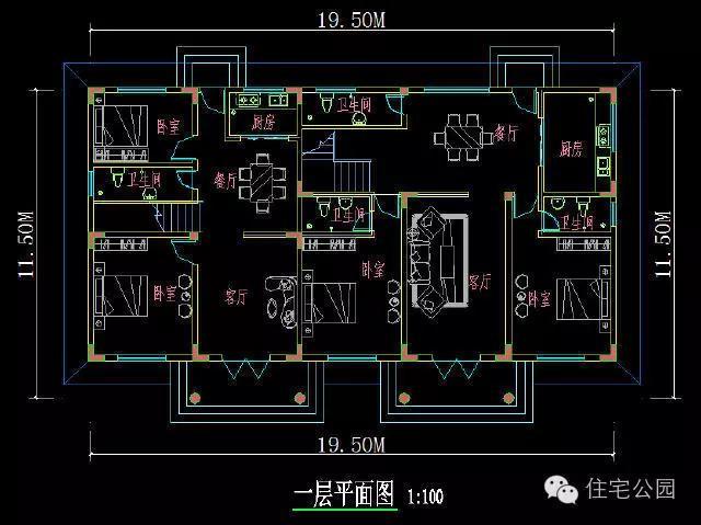 南宫28盖一栋双拼别墅只须32万全套CAD图纸可指挥施工(图4)