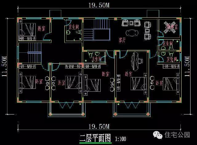 南宫28盖一栋双拼别墅只须32万全套CAD图纸可指挥施工(图5)